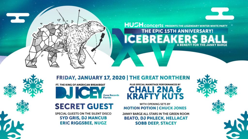 15th Anniv Icebreaker’s Ball w/DJ Icey Chali 2na Krafty Kuts +Secret Guest